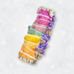 Tocha Sálvia Branca com Pétalas 9-10cm